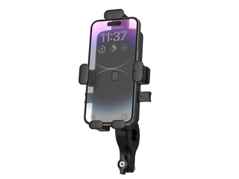 Newface RHO-C30 Motosiklet Telefon Tutucu - Siyah
