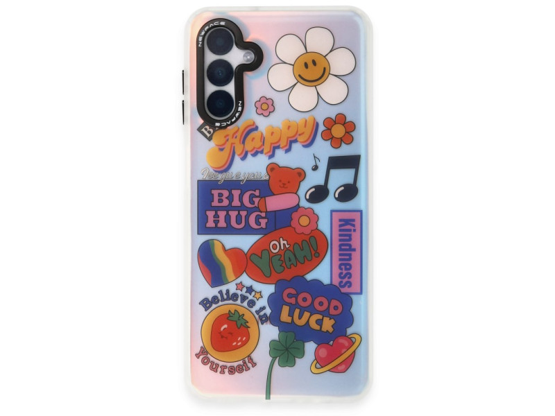 Newface Samsung Galaxy A04S Kılıf Estoril Desenli Kapak - Estoril - 15