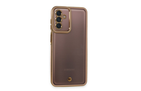 Newface Samsung Galaxy A04S Kılıf Liva Lens Silikon - Pudra