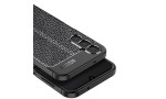 Newface Samsung Galaxy A14 4G Kılıf Focus Derili Silikon - Siyah
