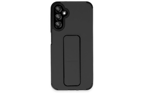 Newface Samsung Galaxy A14 4G Kılıf Mega Standlı Silikon - Siyah