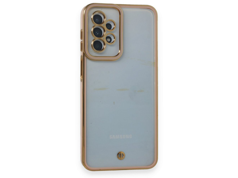 Newface Samsung Galaxy A23 4G Kılıf Liva Lens Silikon - Pudra