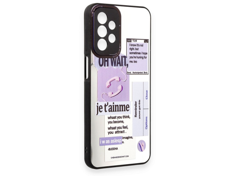 Newface Samsung Galaxy A23 4G Kılıf Mirror Desenli Kapak - Mirror - 4