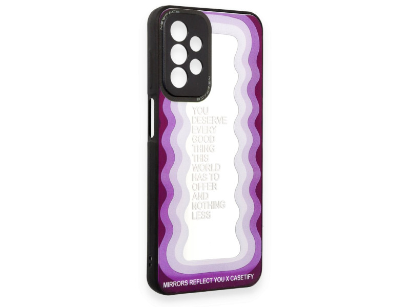Newface Samsung Galaxy A23 4G Kılıf Mirror Desenli Kapak - Mirror - 5