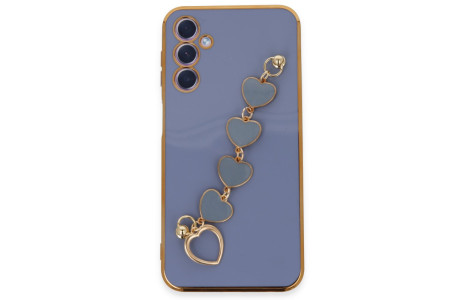 Newface Samsung Galaxy A24 4G Kılıf Esila Silikon - Gri