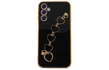Newface Samsung Galaxy A24 4G Kılıf Esila Silikon - Siyah