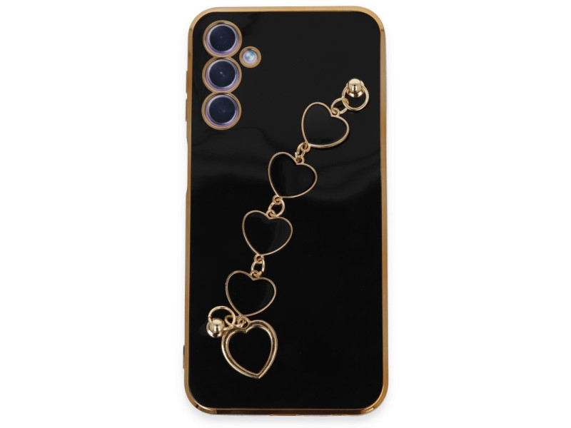 Newface Samsung Galaxy A24 4G Kılıf Esila Silikon - Siyah