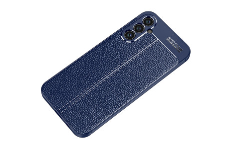 Newface Samsung Galaxy A24 4G Kılıf Focus Derili Silikon - Lacivert