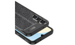Newface Samsung Galaxy A24 4G Kılıf Focus Derili Silikon - Siyah