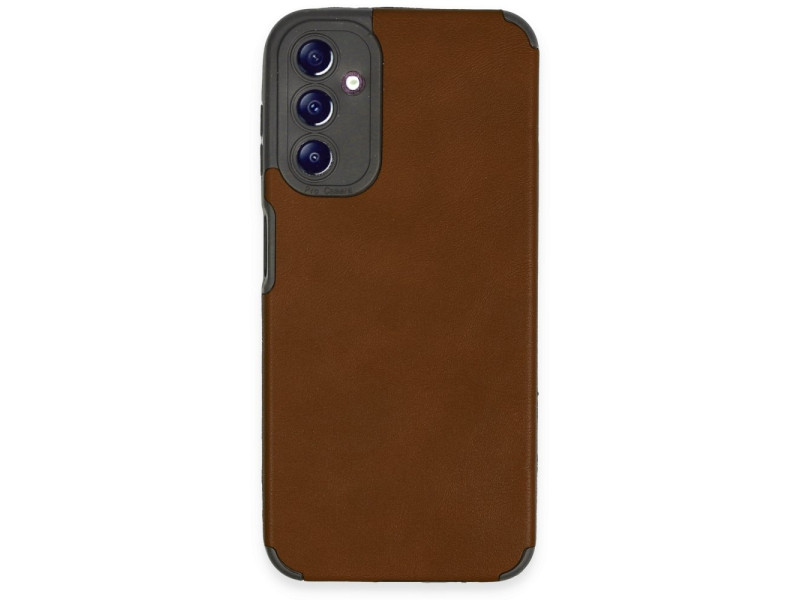Newface Samsung Galaxy A24 4G Kılıf Loop Deri Silikon - Kahverengi