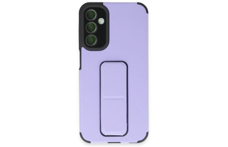 Newface Samsung Galaxy A24 4G Kılıf Mega Standlı Silikon - Lila