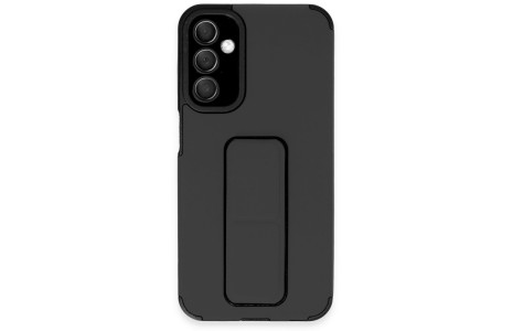Newface Samsung Galaxy A24 4G Kılıf Mega Standlı Silikon - Siyah
