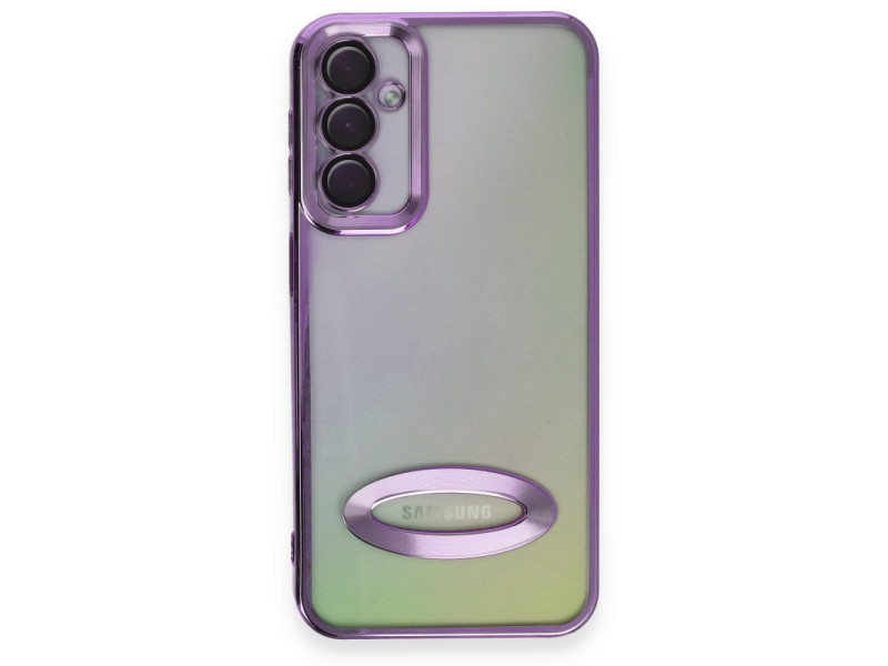 Newface Samsung Galaxy A24 4G Kılıf Slot Silikon - Mor