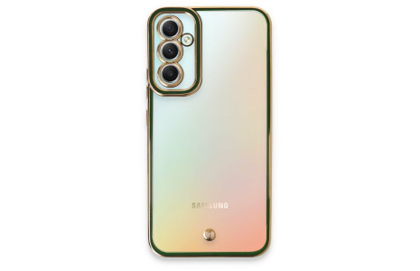 Newface Samsung Galaxy A34 5G Kılıf Liva Lens Silikon - Yeşil