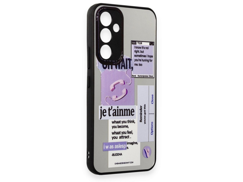 Newface Samsung Galaxy A34 5G Kılıf Mirror Desenli Kapak - Mirror - 4