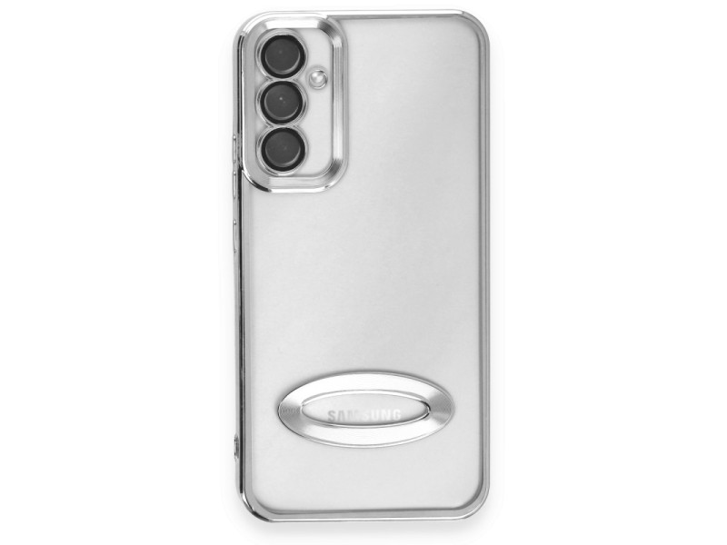 Newface Samsung Galaxy A34 5G Kılıf Slot Silikon - Gümüş
