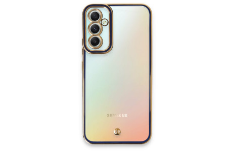 Newface Samsung Galaxy A54 5G Kılıf Liva Lens Silikon - Mavi