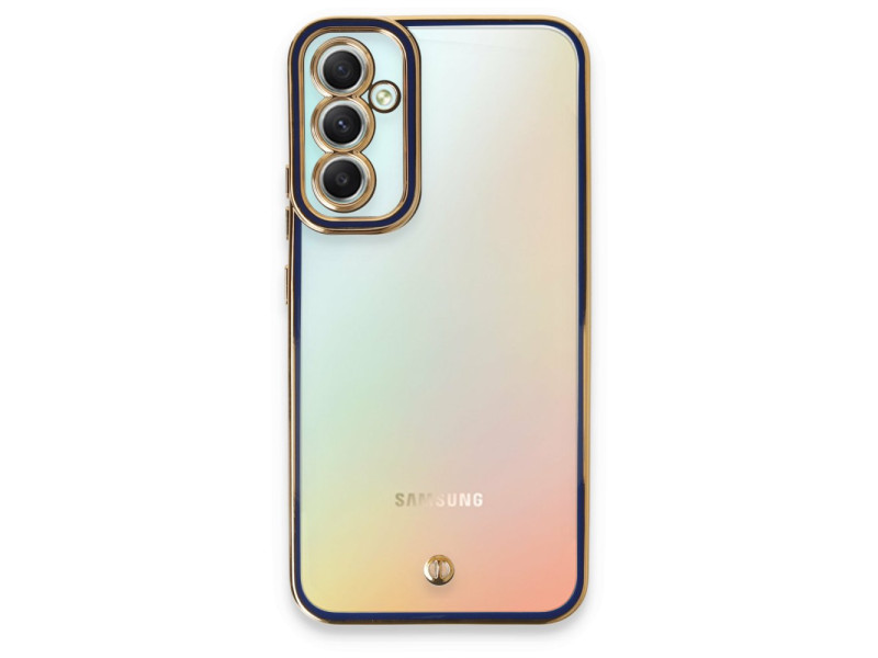 Newface Samsung Galaxy A54 5G Kılıf Liva Lens Silikon - Mavi