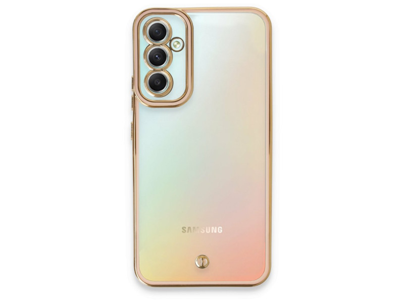 Newface Samsung Galaxy A54 5G Kılıf Liva Lens Silikon - Pudra