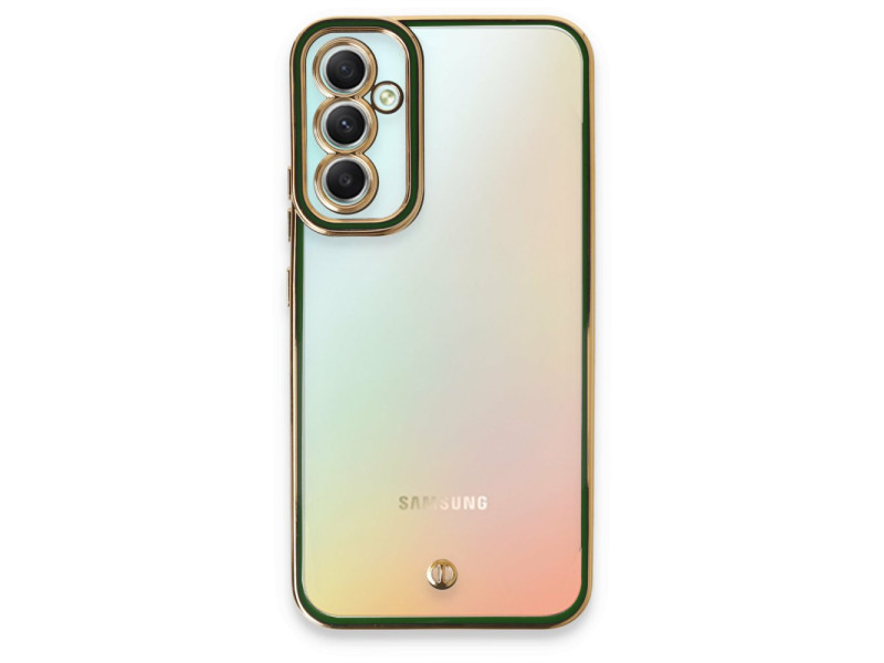Newface Samsung Galaxy A54 5G Kılıf Liva Lens Silikon - Yeşil