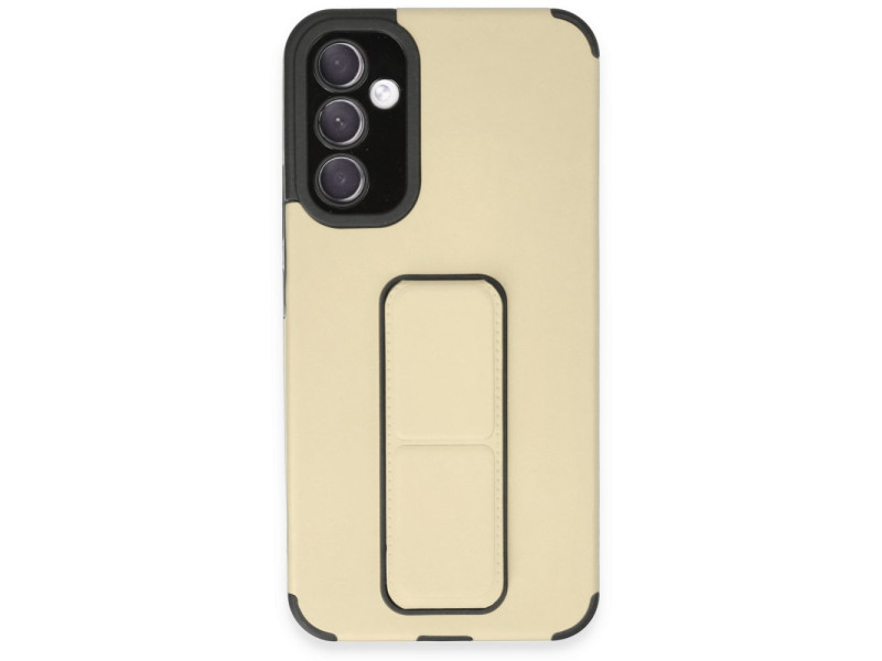 Newface Samsung Galaxy A54 5G Kılıf Mega Standlı Silikon - Gold