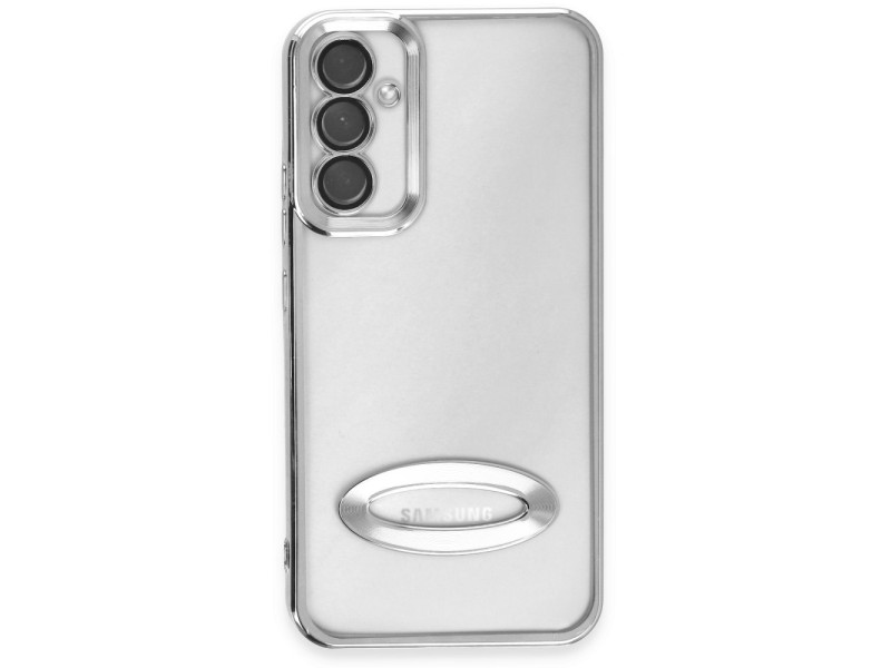 Newface Samsung Galaxy A54 5G Kılıf Slot Silikon - Gümüş