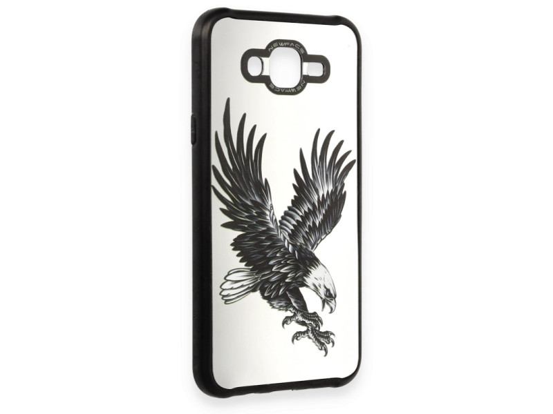 Newface Samsung Galaxy J7 Kılıf Mirror Desenli Kapak - Mirror - 1