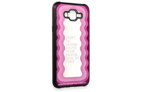 Newface Samsung Galaxy J7 Kılıf Mirror Desenli Kapak - Mirror - 11