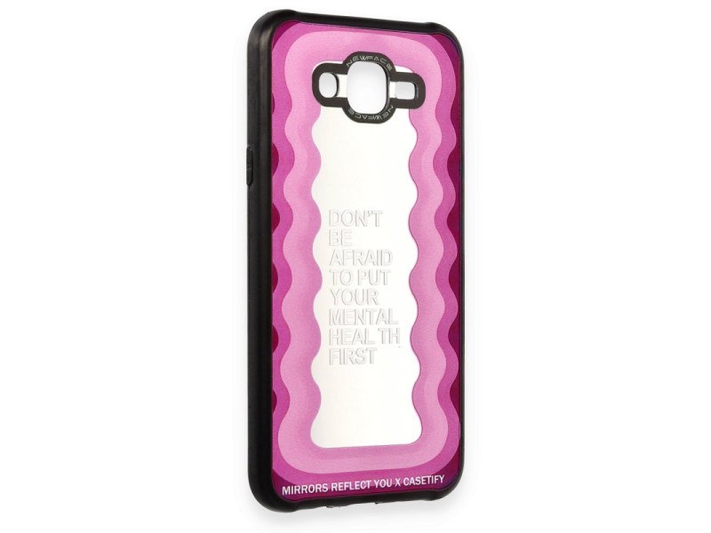 Newface Samsung Galaxy J7 Kılıf Mirror Desenli Kapak - Mirror - 11