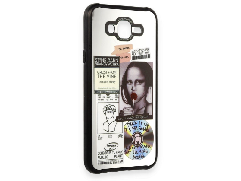 Newface Samsung Galaxy J7 Kılıf Mirror Desenli Kapak - Mirror - 2