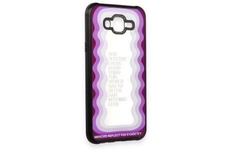 Newface Samsung Galaxy J7 Kılıf Mirror Desenli Kapak - Mirror - 5