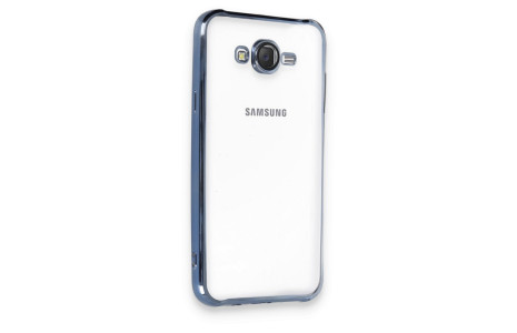 Newface Samsung Galaxy J7 Kılıf Razer Lensli Silikon - Açık Mavi