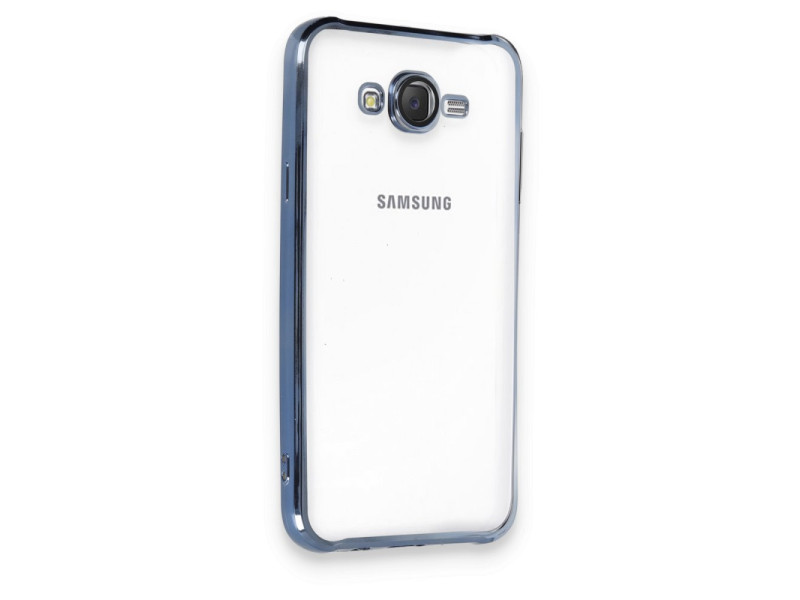 Newface Samsung Galaxy J7 Kılıf Razer Lensli Silikon - Açık Mavi