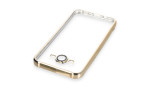 Newface Samsung Galaxy J7 Kılıf Razer Lensli Silikon - Gold