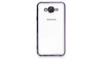 Newface Samsung Galaxy J7 Kılıf Razer Lensli Silikon - Mor