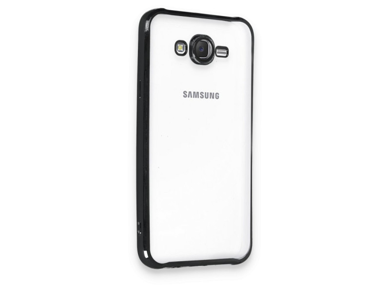 Newface Samsung Galaxy J7 Kılıf Razer Lensli Silikon - Siyah
