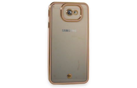 Newface Samsung Galaxy J7 Prime Kılıf Liva Lens Silikon - Pudra