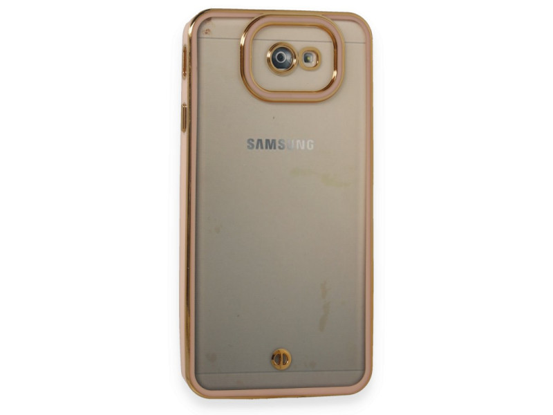 Newface Samsung Galaxy J7 Prime Kılıf Liva Lens Silikon - Pudra