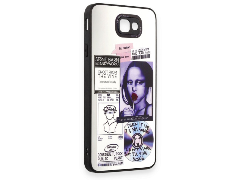 Newface Samsung Galaxy J7 Prime Kılıf Mirror Desenli Kapak - Mirror - 2