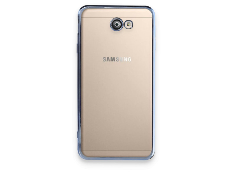 Newface Samsung Galaxy J7 Prime Kılıf Razer Lensli Silikon - Açık Mavi