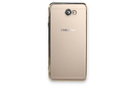 Newface Samsung Galaxy J7 Prime Kılıf Razer Lensli Silikon - Gold