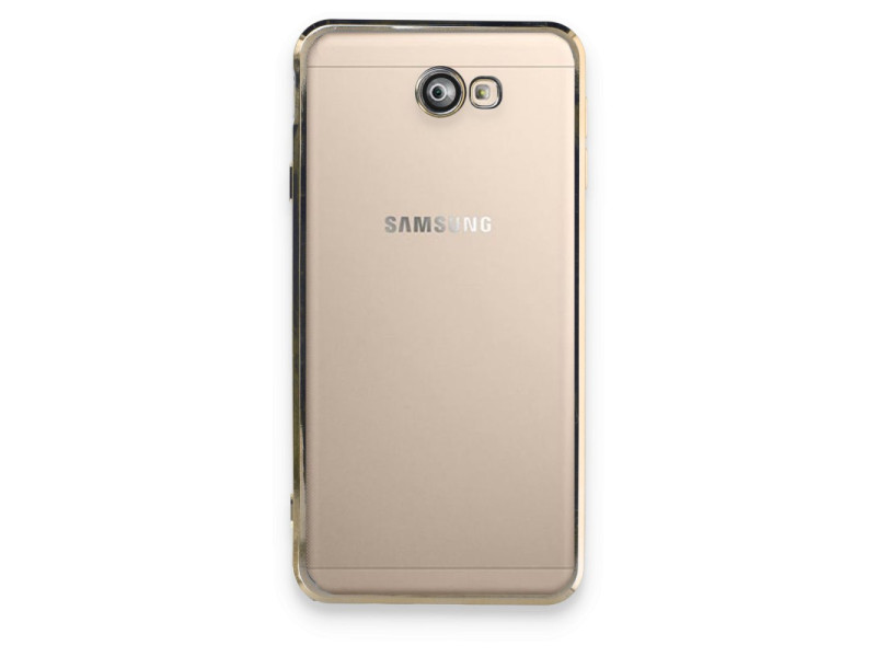 Newface Samsung Galaxy J7 Prime Kılıf Razer Lensli Silikon - Gold