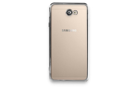 Newface Samsung Galaxy J7 Prime Kılıf Razer Lensli Silikon - Gümüş