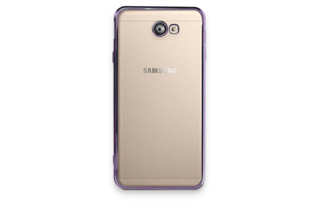 Newface Samsung Galaxy J7 Prime Kılıf Razer Lensli Silikon - Mor