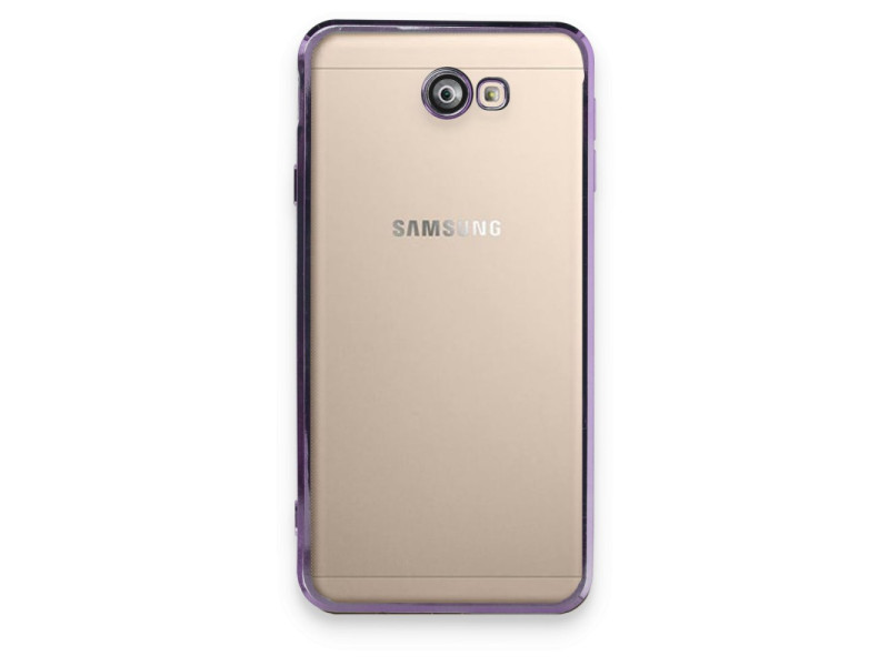 Newface Samsung Galaxy J7 Prime Kılıf Razer Lensli Silikon - Mor