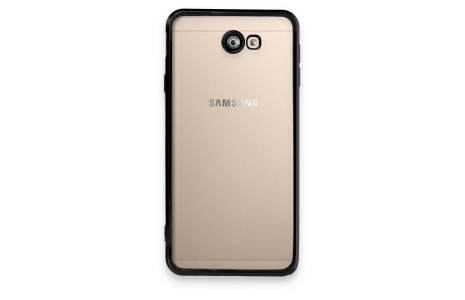 Newface Samsung Galaxy J7 Prime Kılıf Razer Lensli Silikon - Siyah