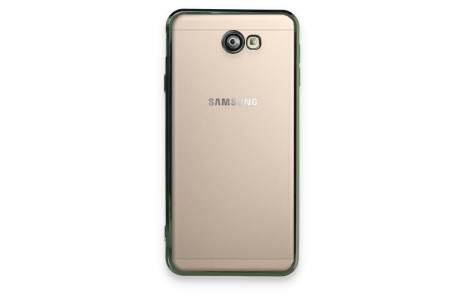 Newface Samsung Galaxy J7 Prime Kılıf Razer Lensli Silikon - Yeşil