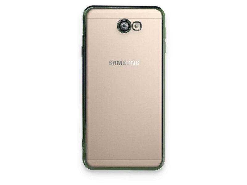Newface Samsung Galaxy J7 Prime Kılıf Razer Lensli Silikon - Yeşil
