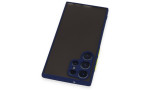Newface Samsung Galaxy S22 Ultra Kılıf Montreal Silikon Kapak - Lacivert
