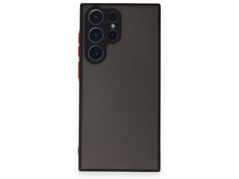 Newface Samsung Galaxy S22 Ultra Kılıf Montreal Silikon Kapak - Siyah